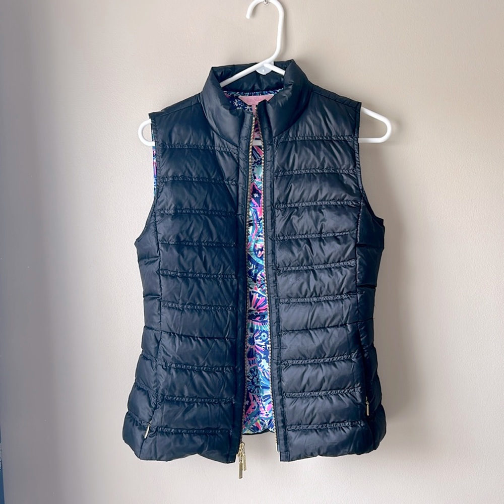 Lilly Pulitzer Puffer Vest Size Small